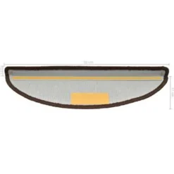 vidaXL - Tapijt Traptrede - Bruin - Polypropyleen