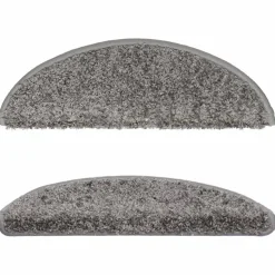 vidaXL - Tapijt Traptrede - Grijs - Polypropyleen