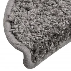 vidaXL - Tapijt Traptrede - Grijs - Polypropyleen