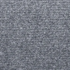 vidaXL - Tapijt Traptrede - Grijs - Polypropyleen - 5 stuks