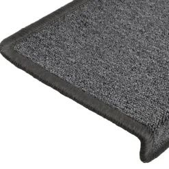 vidaXL - Tapijt Traptrede - Grijs - Polypropyleen