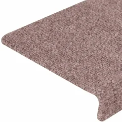 vidaXL - Tapijt Traptrede - Crème - Polypropyleen - 15 stuks