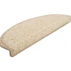 vidaXL - Tapijt Traptrede - Crème - Polypropyleen