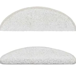 vidaXL - Tapijt Traptrede - Wit - Polypropyleen