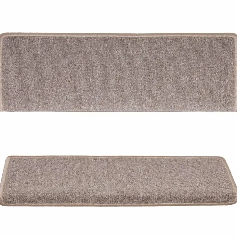 vidaXL - Tapijt Traptrede - Bruin - Polypropyleen