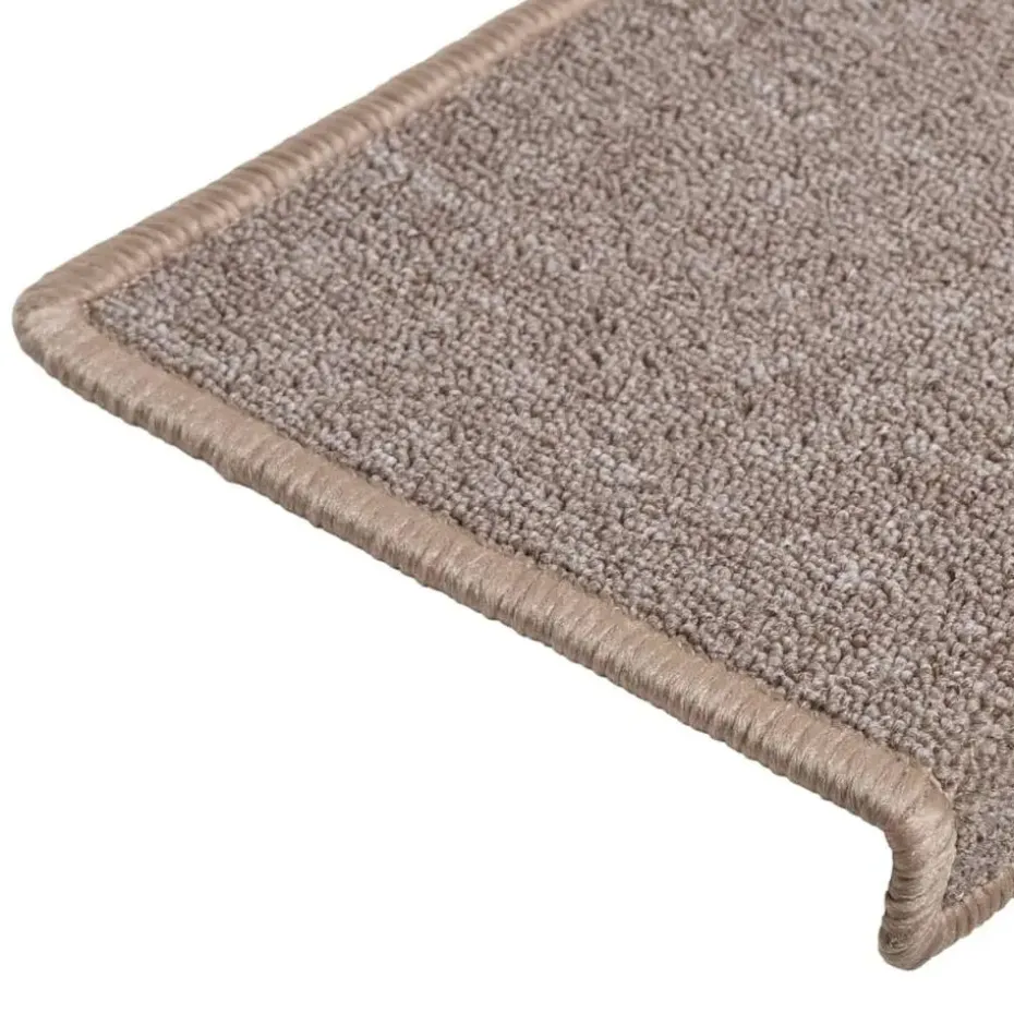 vidaXL - Tapijt Traptrede - Bruin - Polypropyleen