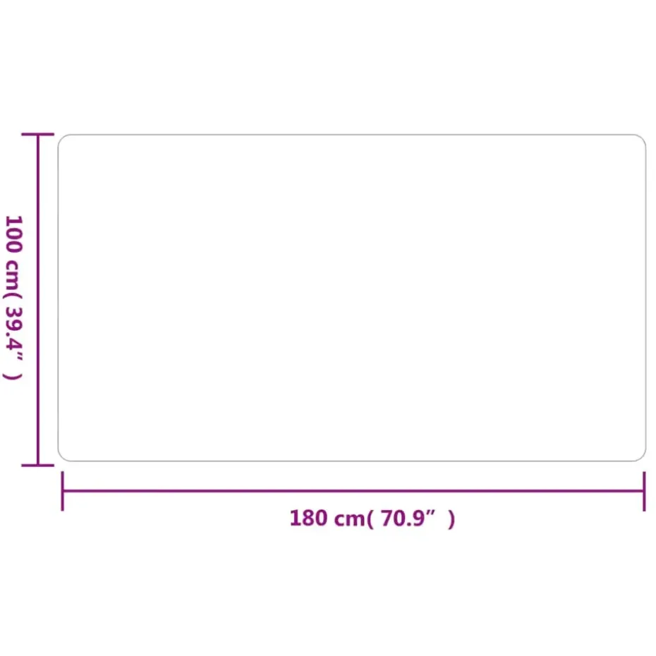 vidaXL - Tapijtloper - Antraciet - Stof - 100 x 180 cm