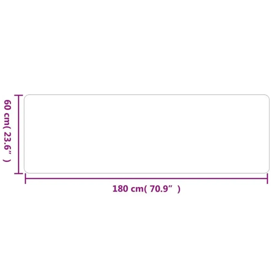 vidaXL - Tapijtloper - Antraciet - Stof - 60 x 180 cm