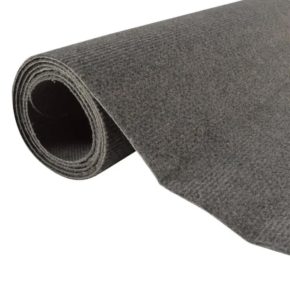 vidaXL - Tapijtloper - Antraciet - Stof - 80 x 180 cm