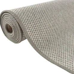 vidaXL - Tapijtloper - Platina - Stof - 80 x 300 cm