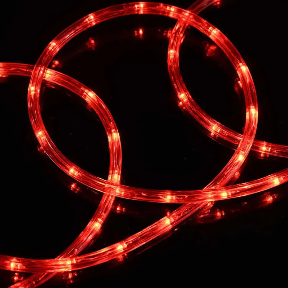 vidaXL - Touwenlicht met 1200 LED 50 m - Rood - PVC