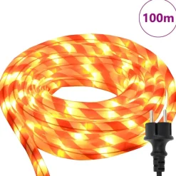 vidaXL - Touwenlicht met 2400 LED 100 m - Wit en rood - PVC