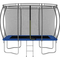 vidaXL - Trampolineset - Blauw - 274 x 183 x 76 cm