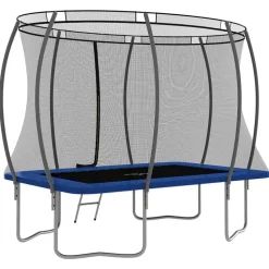 vidaXL - Trampolineset - Blauw - 274 x 183 x 76 cm