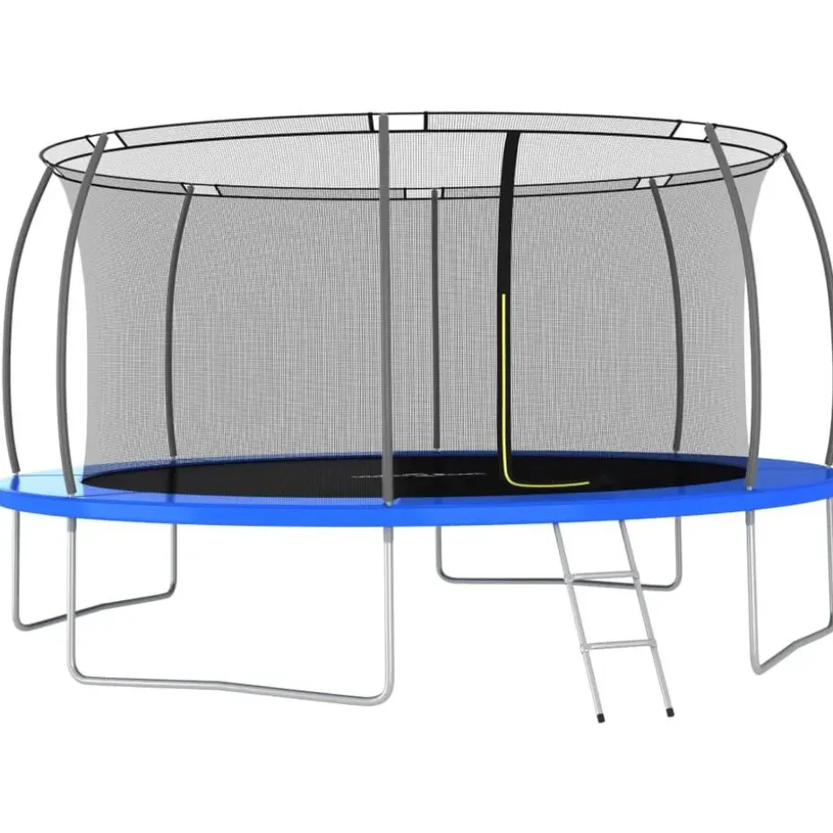 vidaXL - Trampolineset - Blauw - Ø 460 x 80 cm