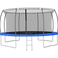 vidaXL - Trampolineset - Blauw - Ø 460 x 80 cm