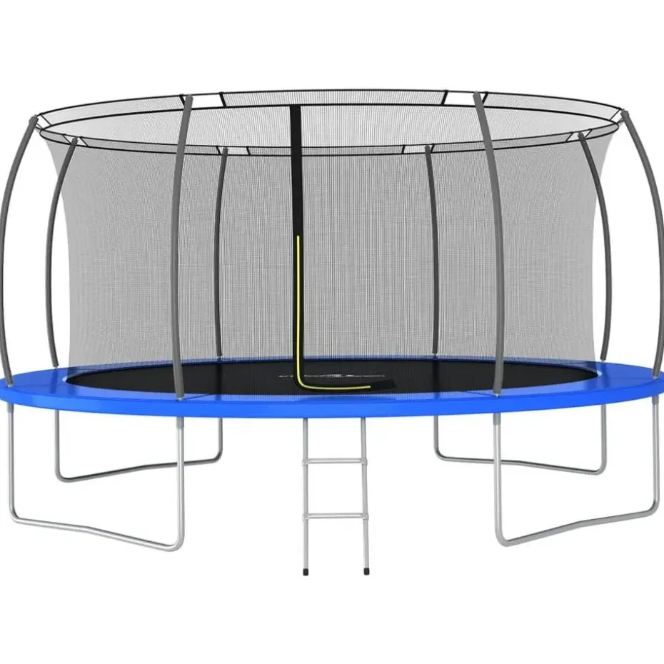 vidaXL - Trampolineset - Blauw - Ø 460 x 80 cm