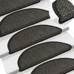 vidaXL - Trapmat - Antraciet - Stof - 56 x 17 x 3 cm - 15 stuks