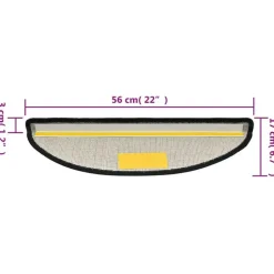 vidaXL - Trapmat - Antraciet - Polypropyleen