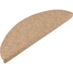 vidaXL - Trapmat - Beige - Stof - 56 x 17 x 3 cm - 10 stuks