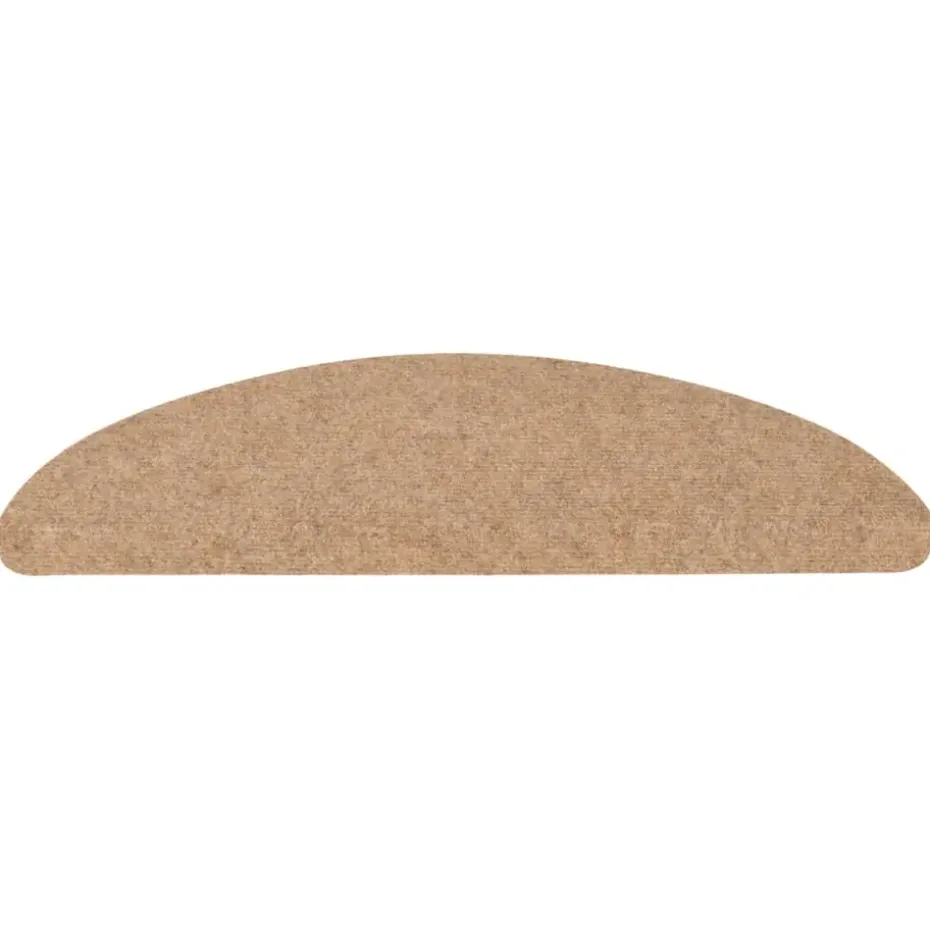 vidaXL - Trapmat - Beige - Stof - 56 x 17 x 3 cm - 10 stuks