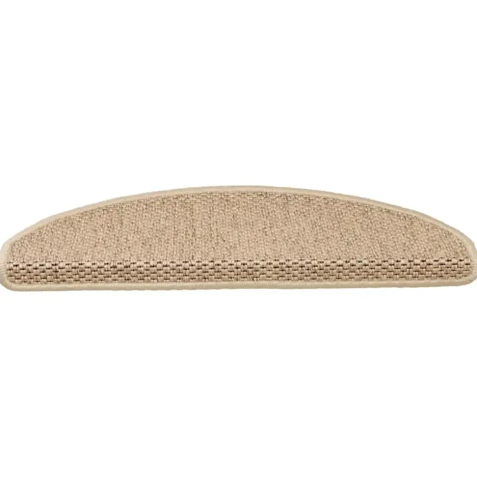 vidaXL - Trapmat - Beige - Stof - 65 x 21 x 4 cm - 15 stuks