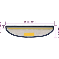 vidaXL - Trapmat - Blauw - Polypropyleen