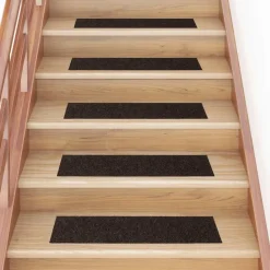 vidaXL - Trapmat - Bruin - Polypropyleen - 76 x 20 cm - 15 stuks