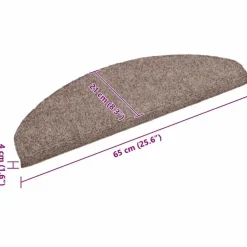 vidaXL - Trapmat - Bruin - Polypropyleen - 65 x 21 x 4 cm - 10 stuks