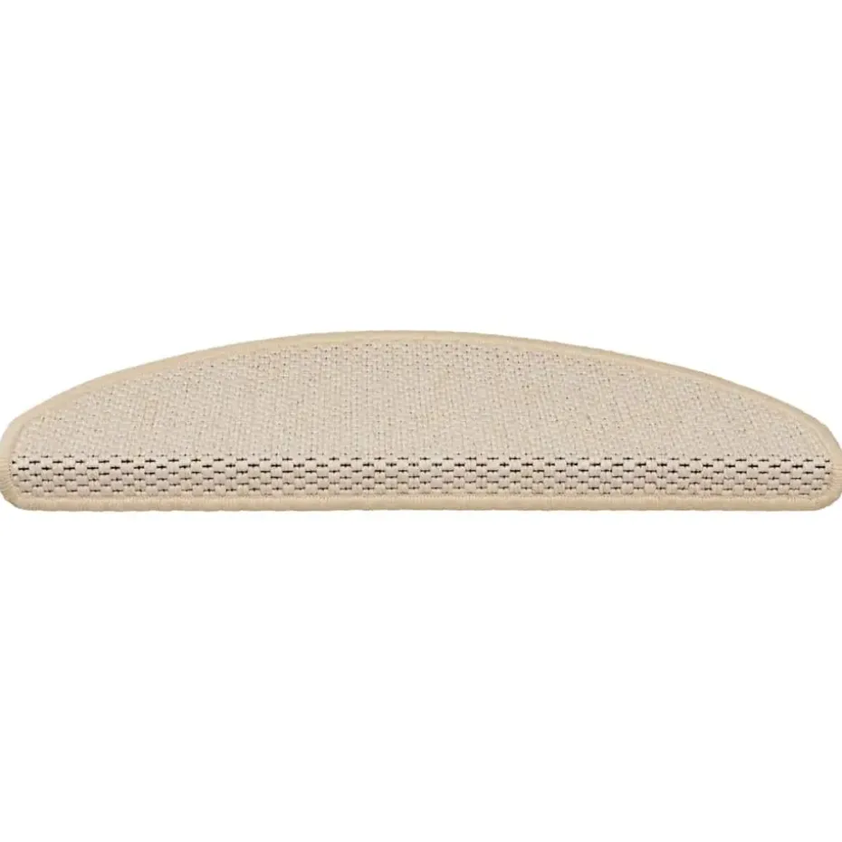 vidaXL - Trapmat - Crème - Stof - 65 x 21 x 4 cm - 15 stuks