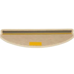 vidaXL - Trapmat - Crème - Stof - 65 x 21 x 4 cm - 15 stuks