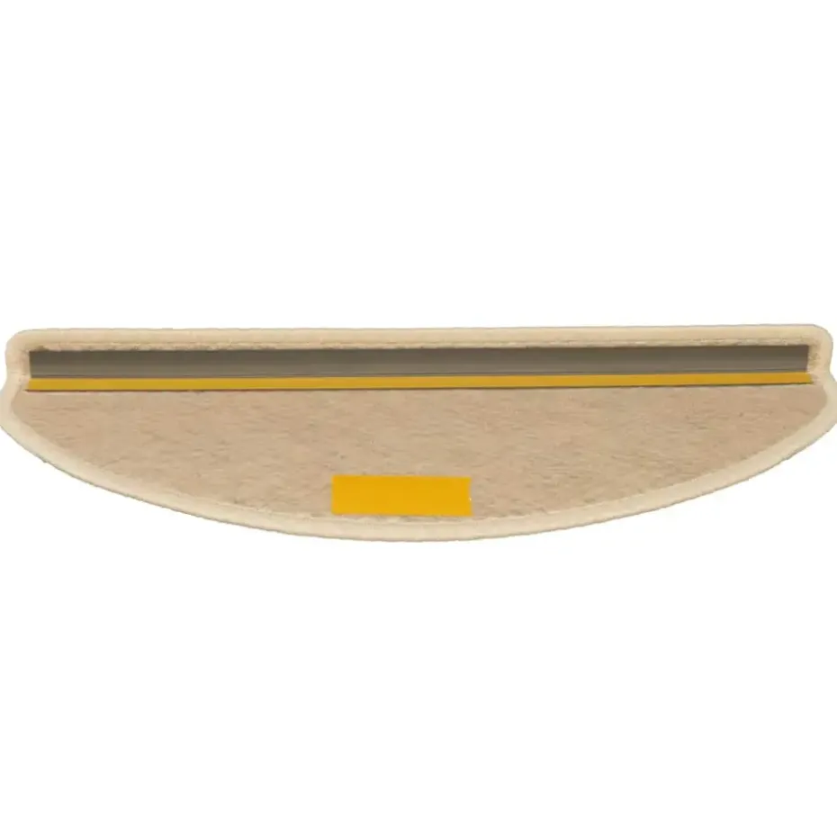 vidaXL - Trapmat - Crème - Stof - 65 x 21 x 4 cm - 15 stuks