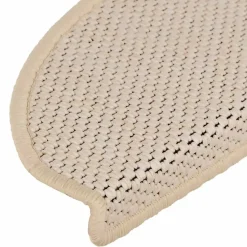 vidaXL - Trapmat - Crème - Stof - 65 x 21 x 4 cm - 15 stuks