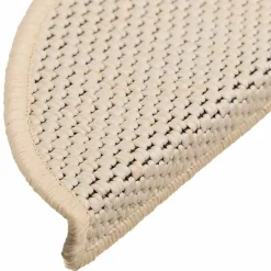 vidaXL - Trapmat - Crème - Stof - 56 x 17 x 3 cm - 15 stuks