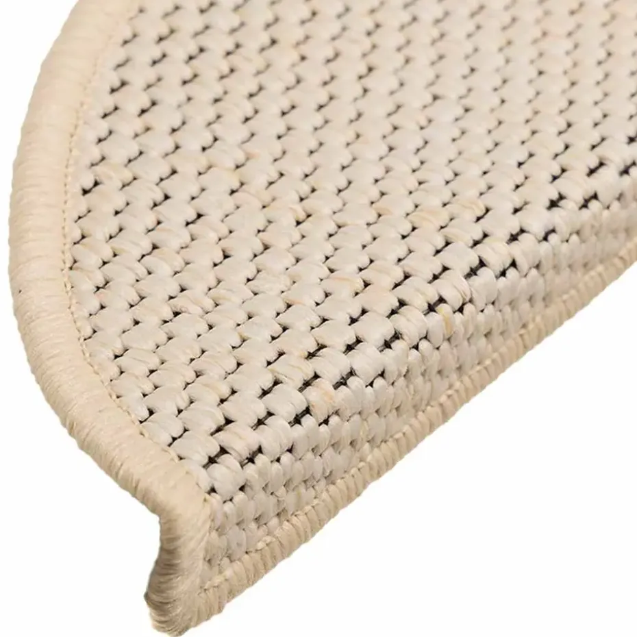 vidaXL - Trapmat - Crème - Stof - 56 x 17 x 3 cm - 15 stuks