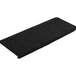 vidaXL - Trapmat - Zwart - Stof - 65 x 24.5 x 3.5 cm - 15 stuks