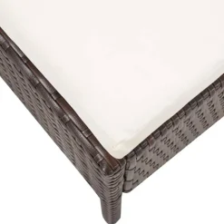 vidaXL - Tuin Loungeset - Bruin - Poly rattan