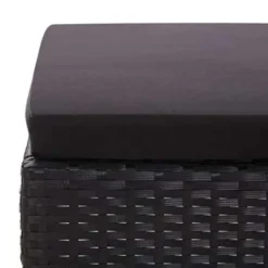 vidaXL - Tuin Loungeset - Zwart - Poly rattan