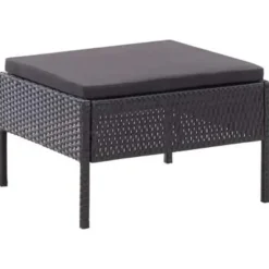 vidaXL - Tuin Loungeset - Zwart - Poly rattan