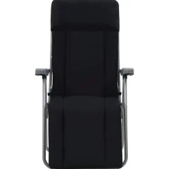 vidaXL - Tuin Stoel - Zwart - Stof - 2 stuks