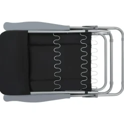 vidaXL - Tuin Stoel - Zwart - Stof - 2 stuks