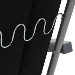 vidaXL - Tuin Stoel - Zwart - Stof - 2 stuks