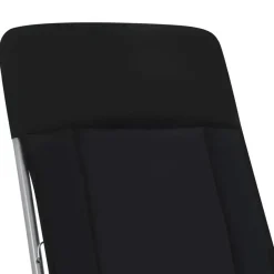 vidaXL - Tuin Stoel - Zwart - Stof - 2 stuks