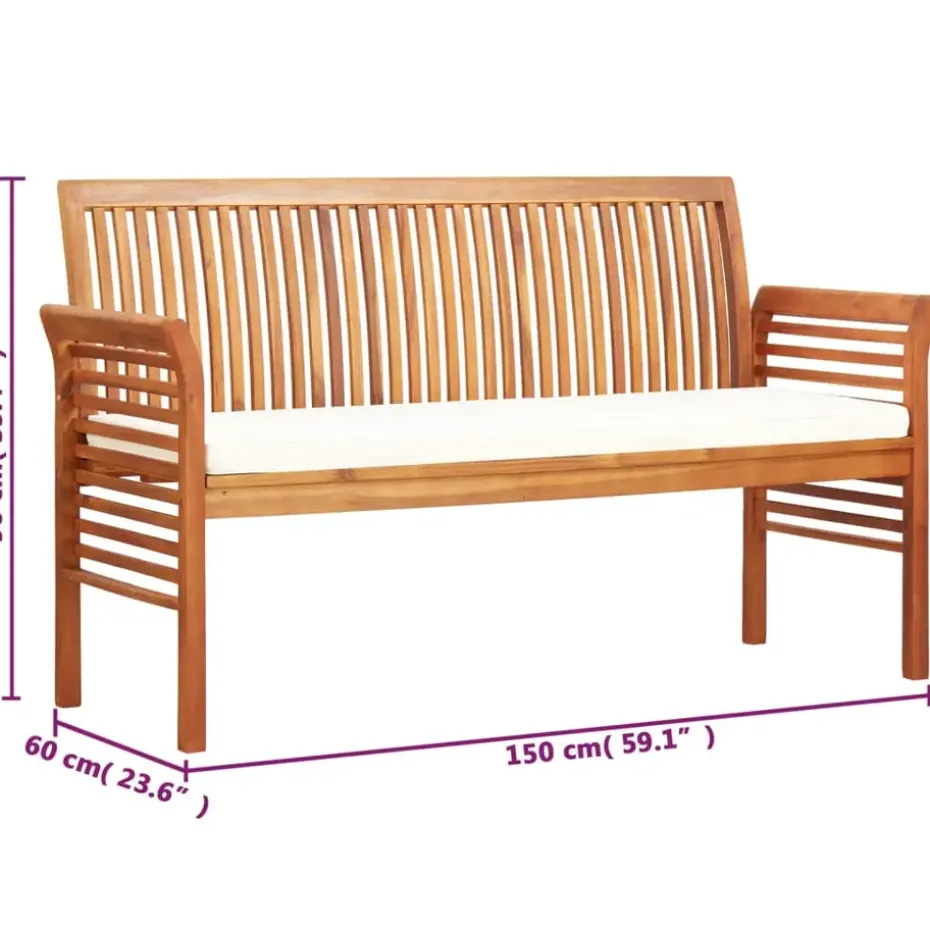 vidaXL - Tuinbank - Bruin - Hout - 150 cm