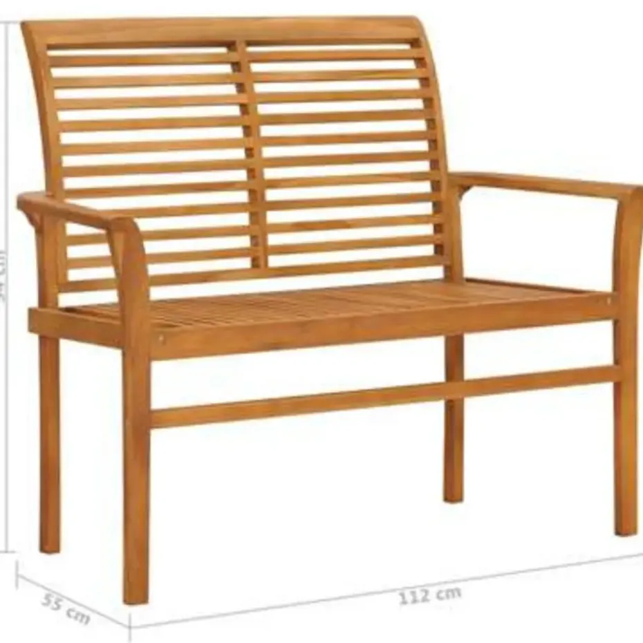 vidaXL - Tuinbank - Bruin - Hout