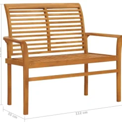 vidaXL - Tuinbank - Bruin - Hout