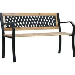 vidaXL - Tuinbank - Bruin - Hout - 120 x 53 x 77 cm