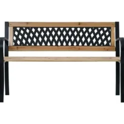 vidaXL - Tuinbank - Bruin - Hout - 120 x 53 x 77 cm