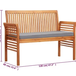 vidaXL - Tuinbank - Bruin - Hout - 120 cm