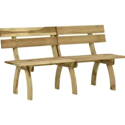 vidaXL - Tuinbank - Bruin - Grenenhout - 160 x 60 x 86 cm